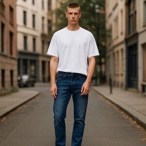 Calvin Klein Jeans Men's Straight Blue Sz 34x32